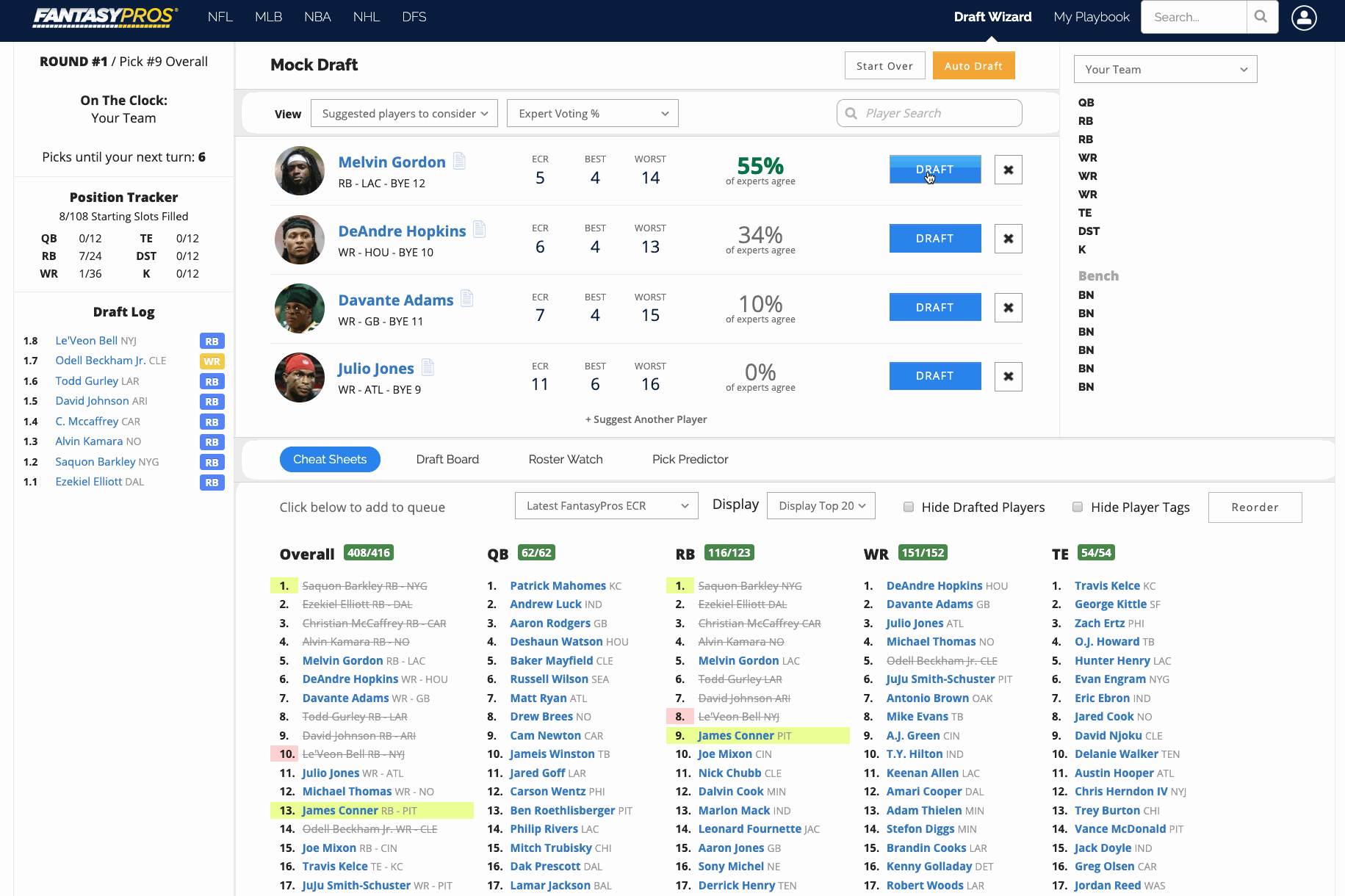 5/8/2019] Fantasy Football Draft Wizard 2019 is Live!