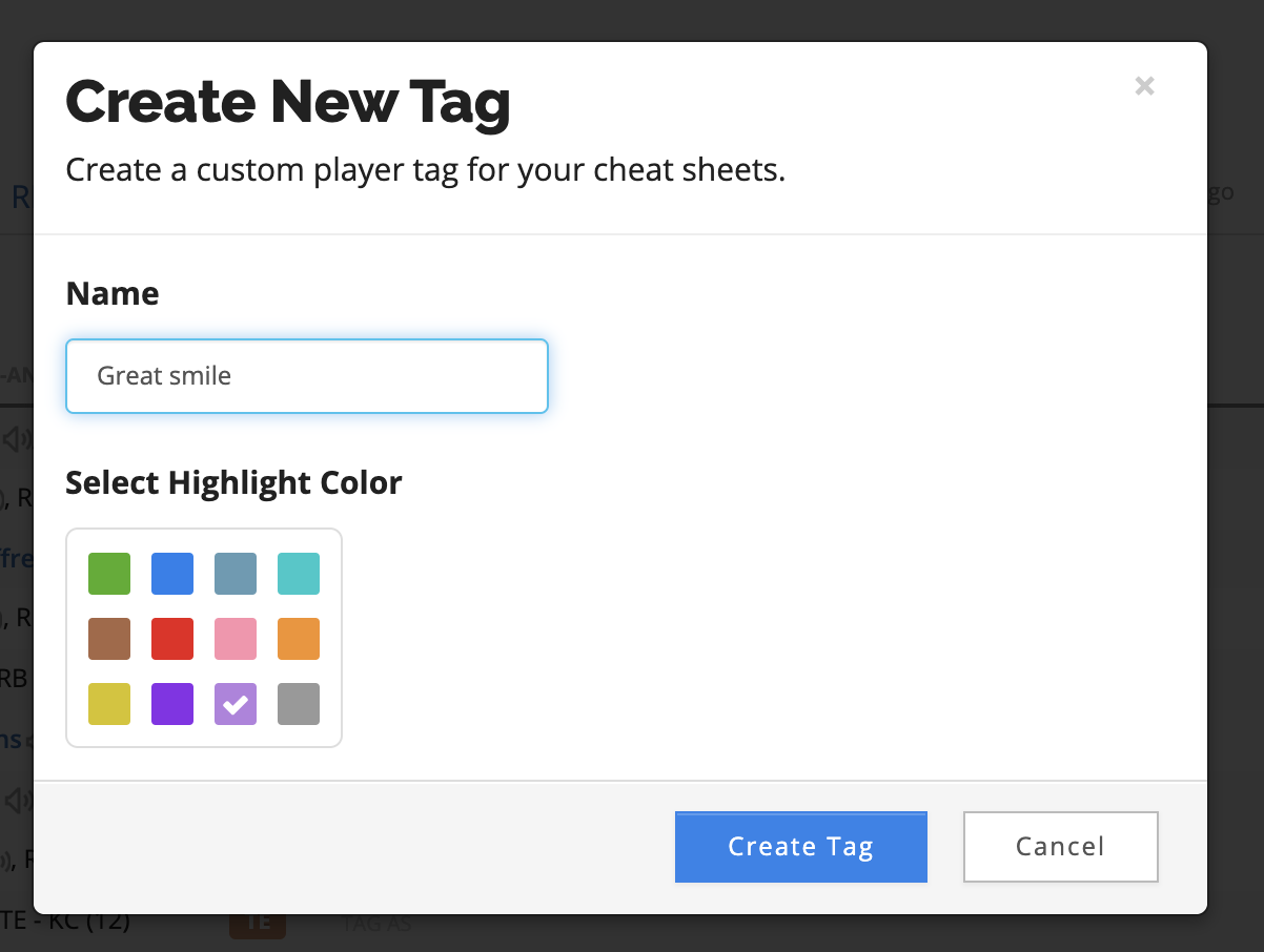 8/2/2019] New Custom Cheat Sheet Tags, ECR Risers/Fallers, Superflex Views  in Draft Wizard