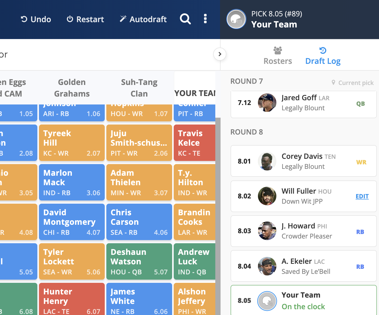 8/9/2019] Huge Update to Draft Wizard Simulator Now Available for Fantasy  Football