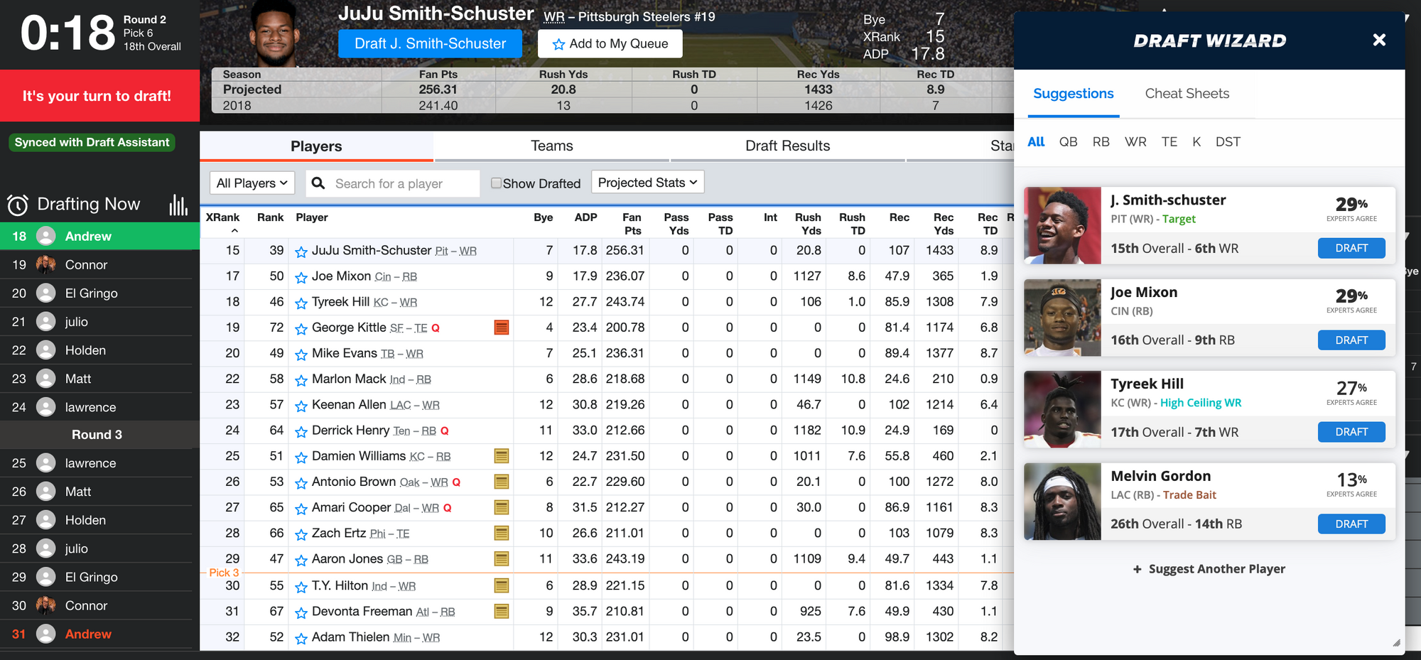 How to play Yahoo Fantasy Football: Drafting a team