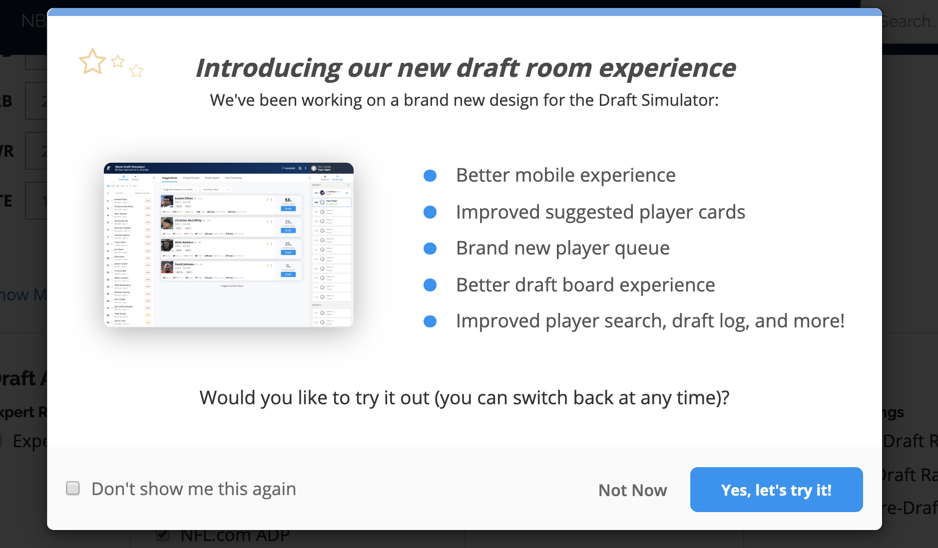 8/9/2019] Huge Update to Draft Wizard Simulator Now Available for Fantasy  Football