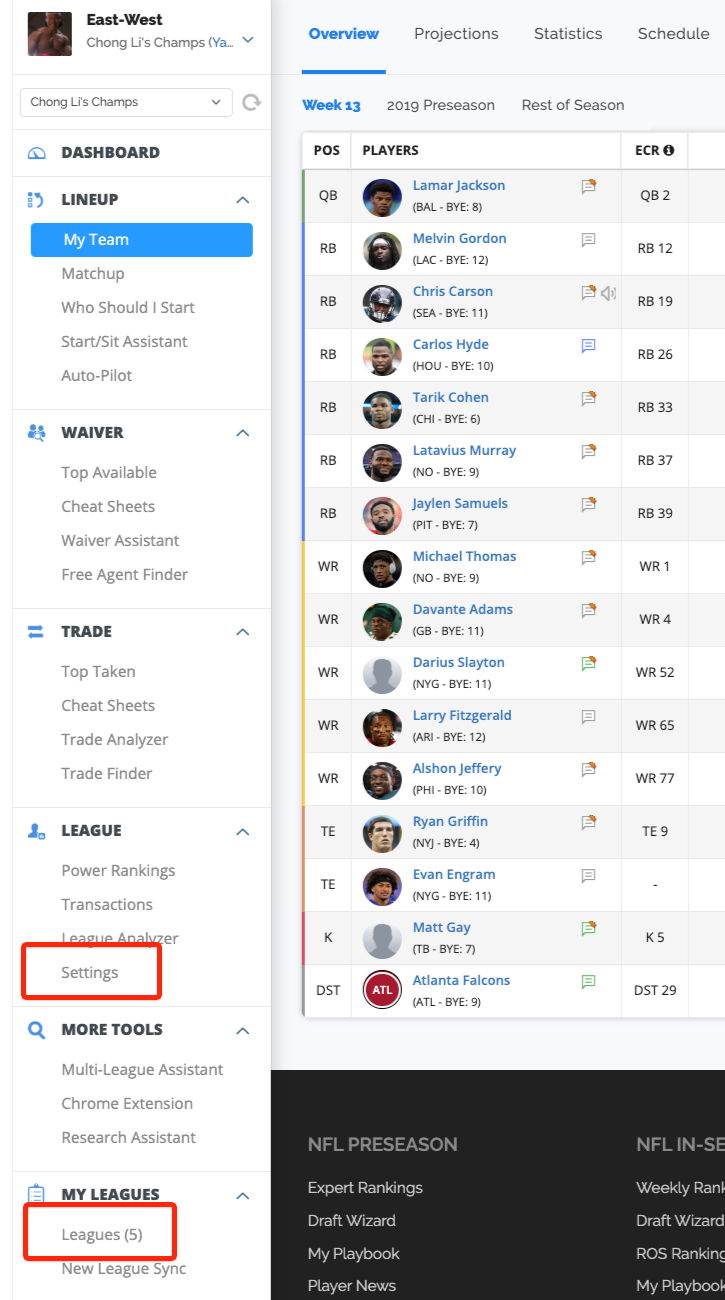 The Best Fantasy Football Chrome Extensions