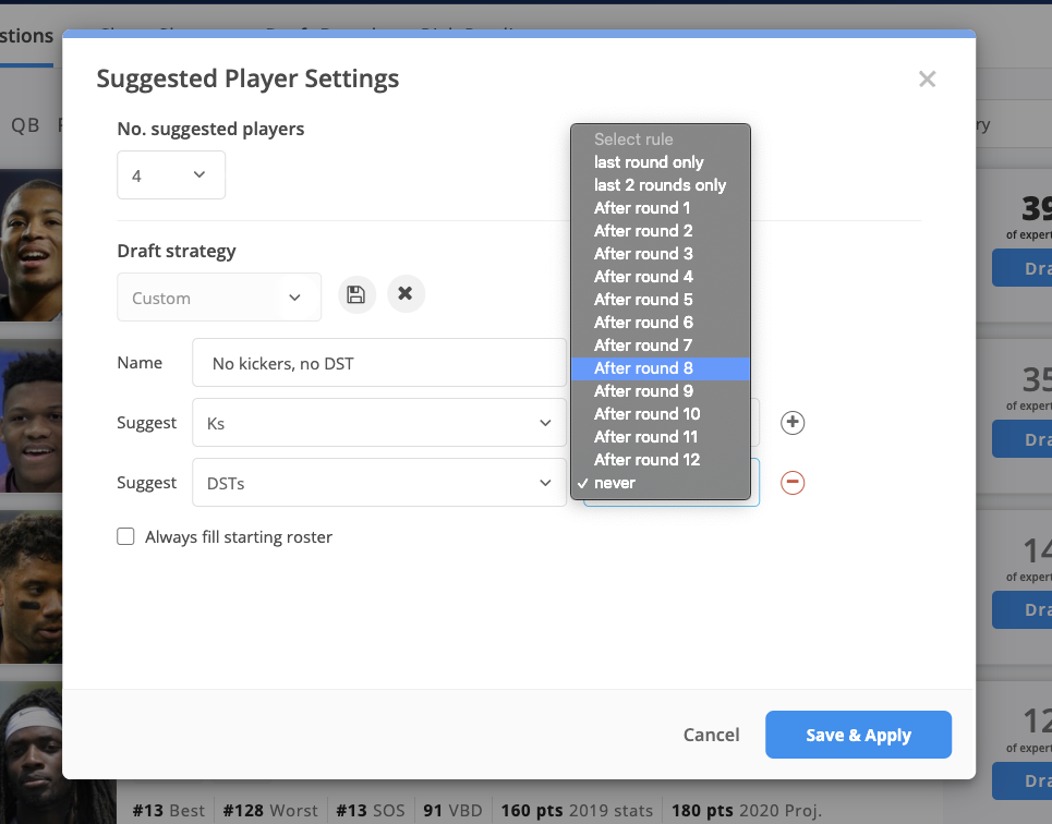 7/23/2020] Draft Wizard Updates: Implement Draft Strategies, Customize Your  Opponents, and Get Pick Reactions