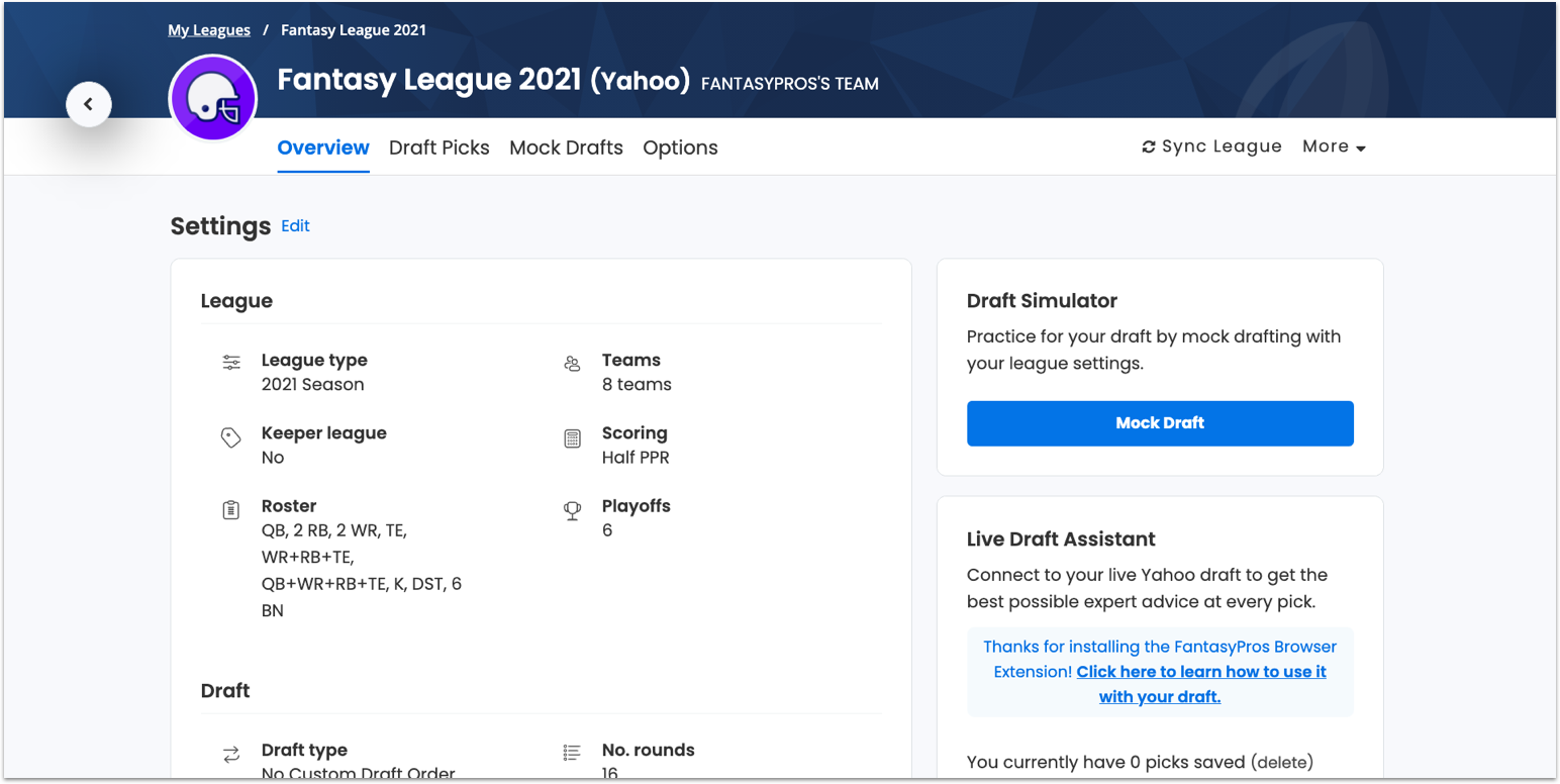 2021 FantasyPros Mock Draft Simulator: Practice fantasy football