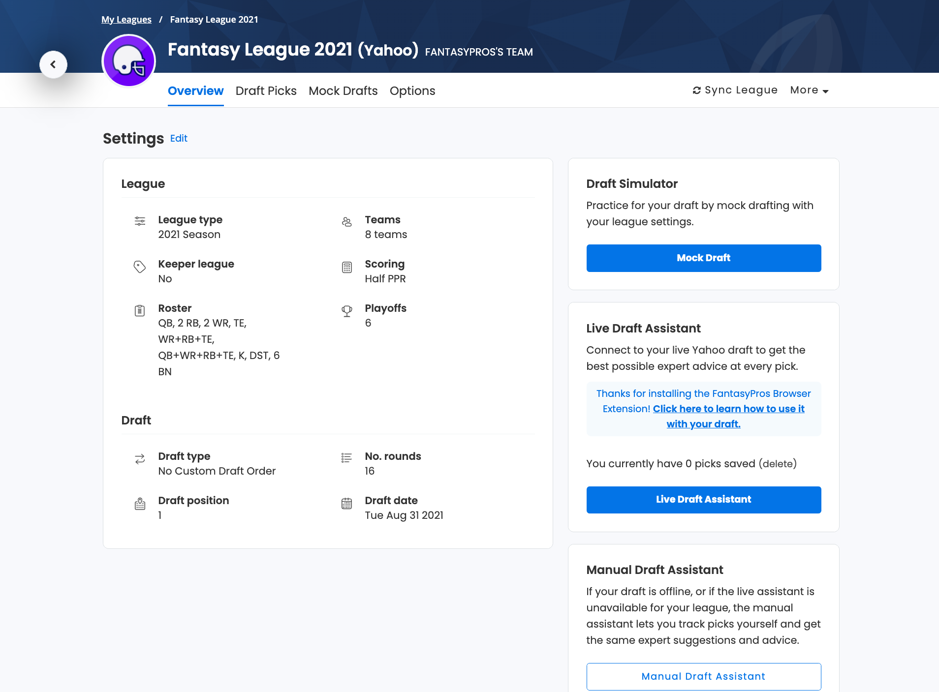 6/23/2021] Updated League Settings: A Better Way to Manage Your Synced  Leagues