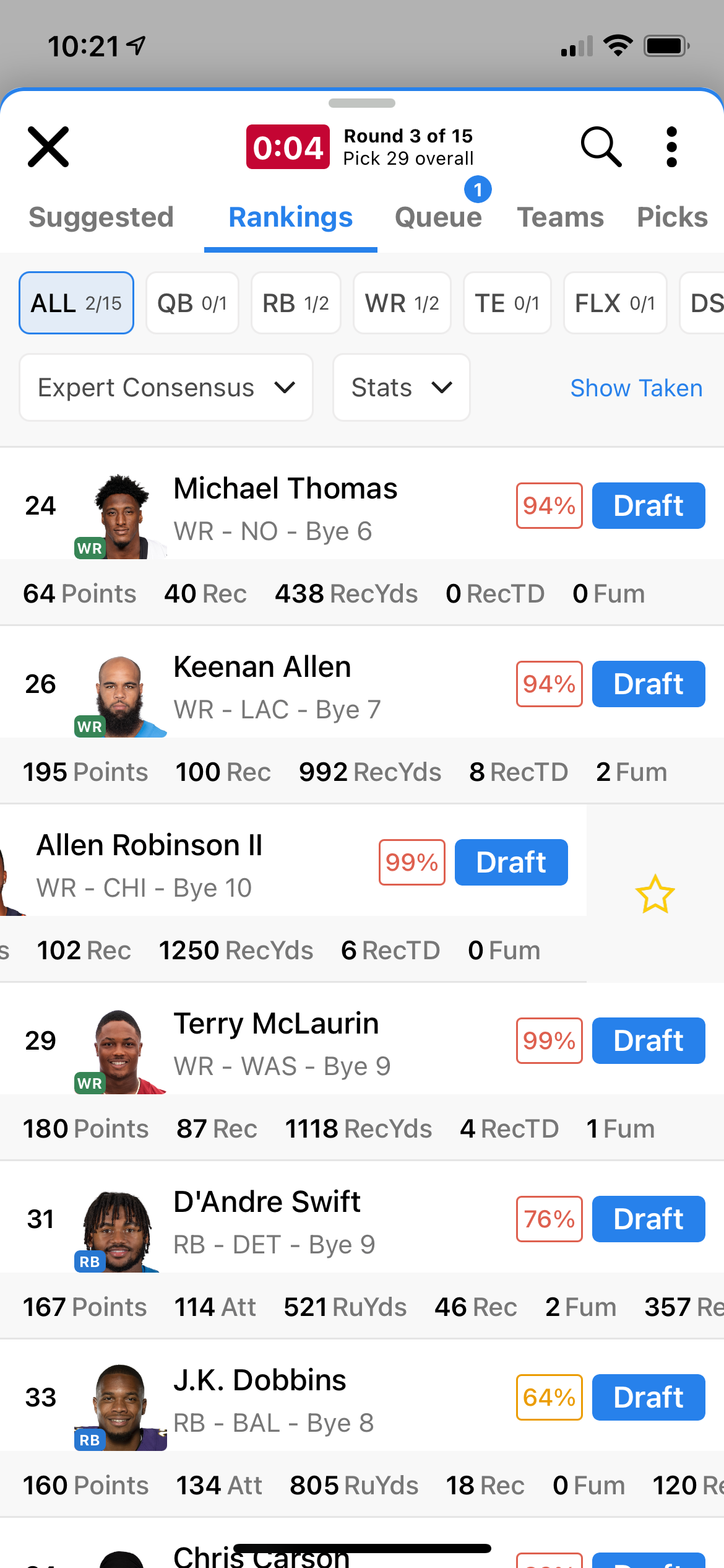 7/15/2020] Dominate your Drafts with Draft Wizard: Fantasy Football 2020