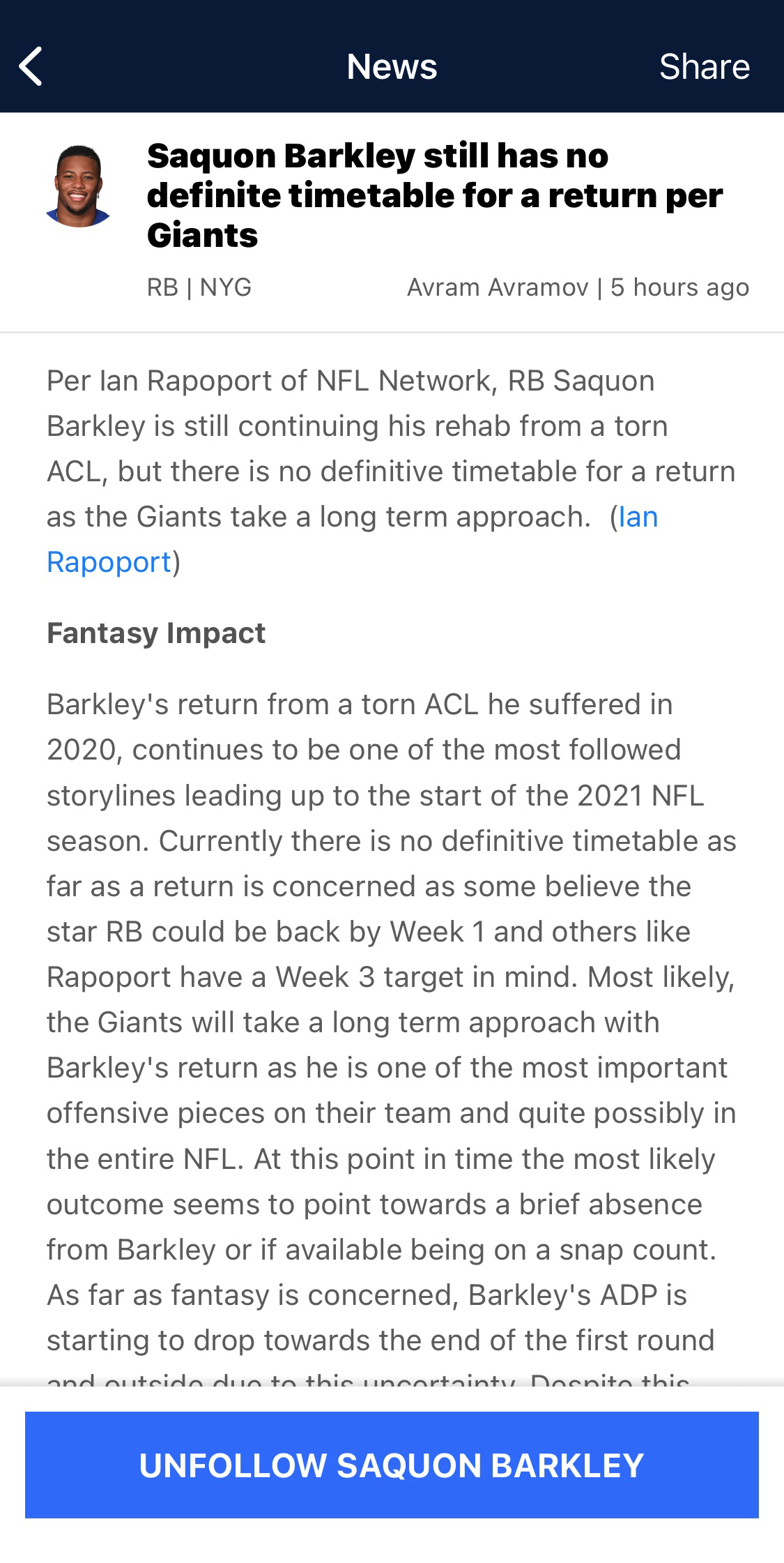 PART 5, HOW RB NEWS IMPACTS FANTASY 