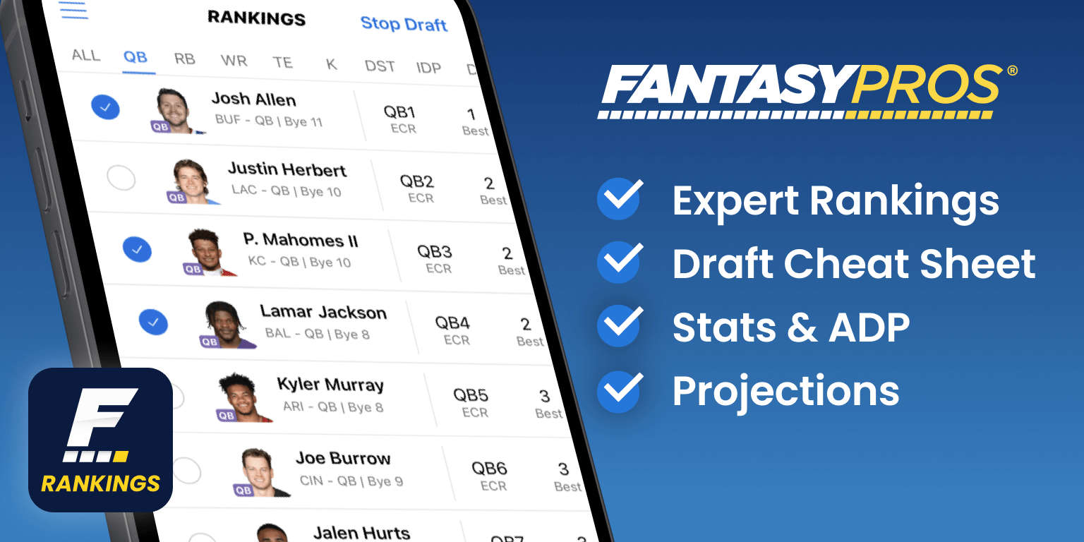 fantasy football cheat sheet with projected points