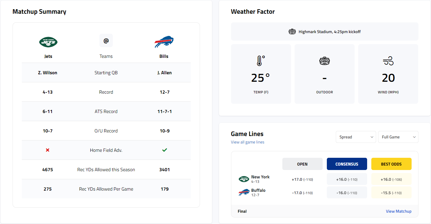 NFL Prop Bet Calculator — Prop Bets Based on Historical Odds