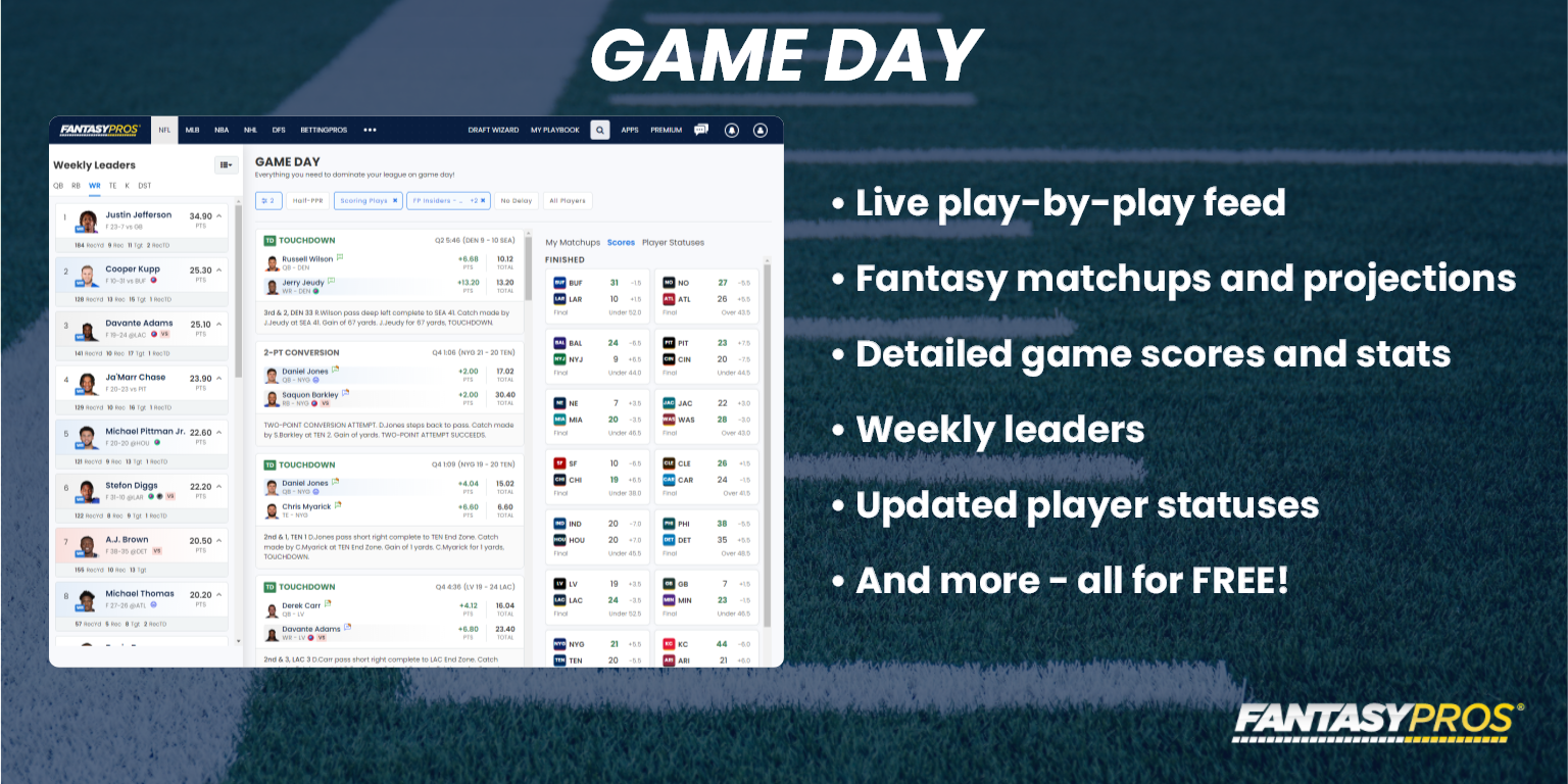 Game Day: Every Fantasy Football Player. Every Fantasy Football Play.