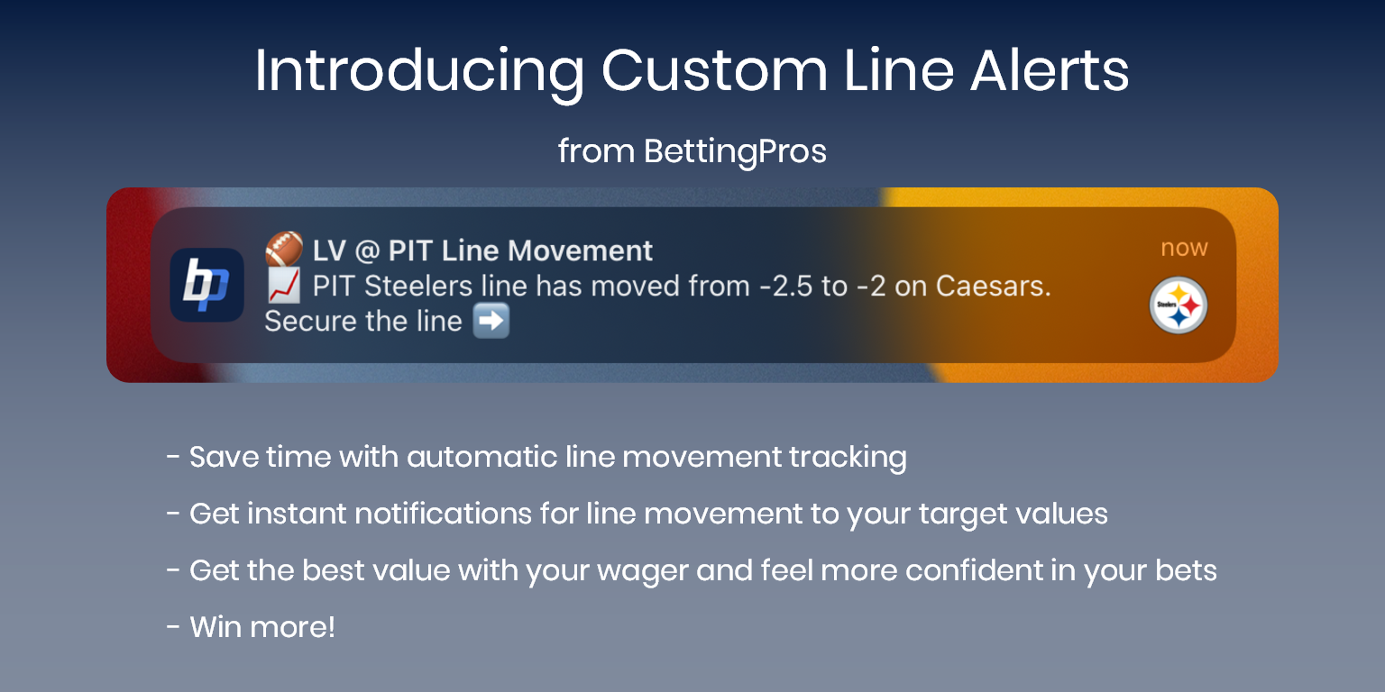 BettingPros Custom Line Alerts