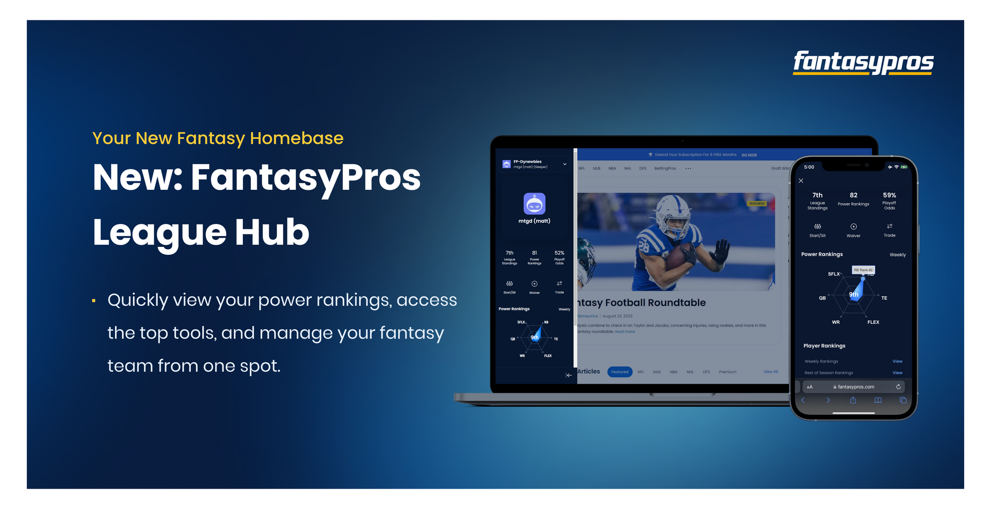 FantasyPros: Win your Fantasy League