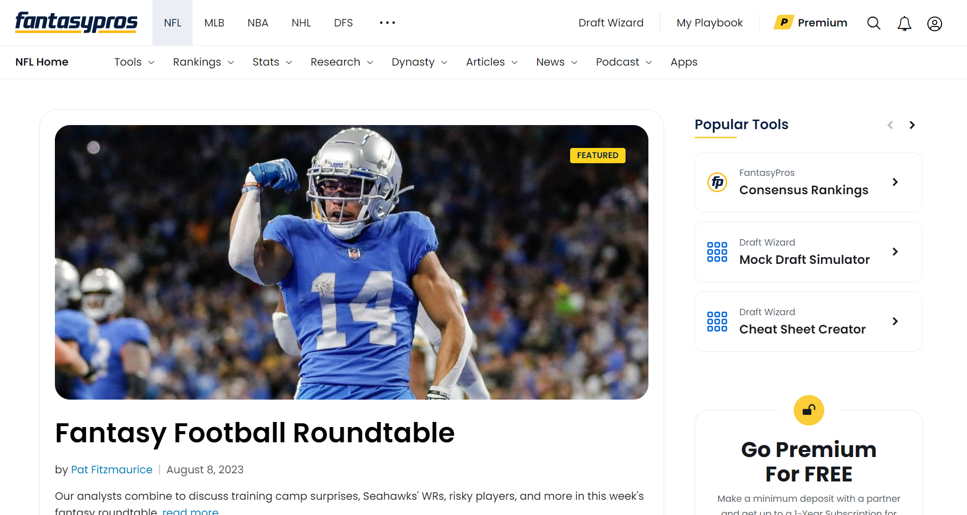 FantasyPros Site Refresh: Easier to Use, Easier to Dominate