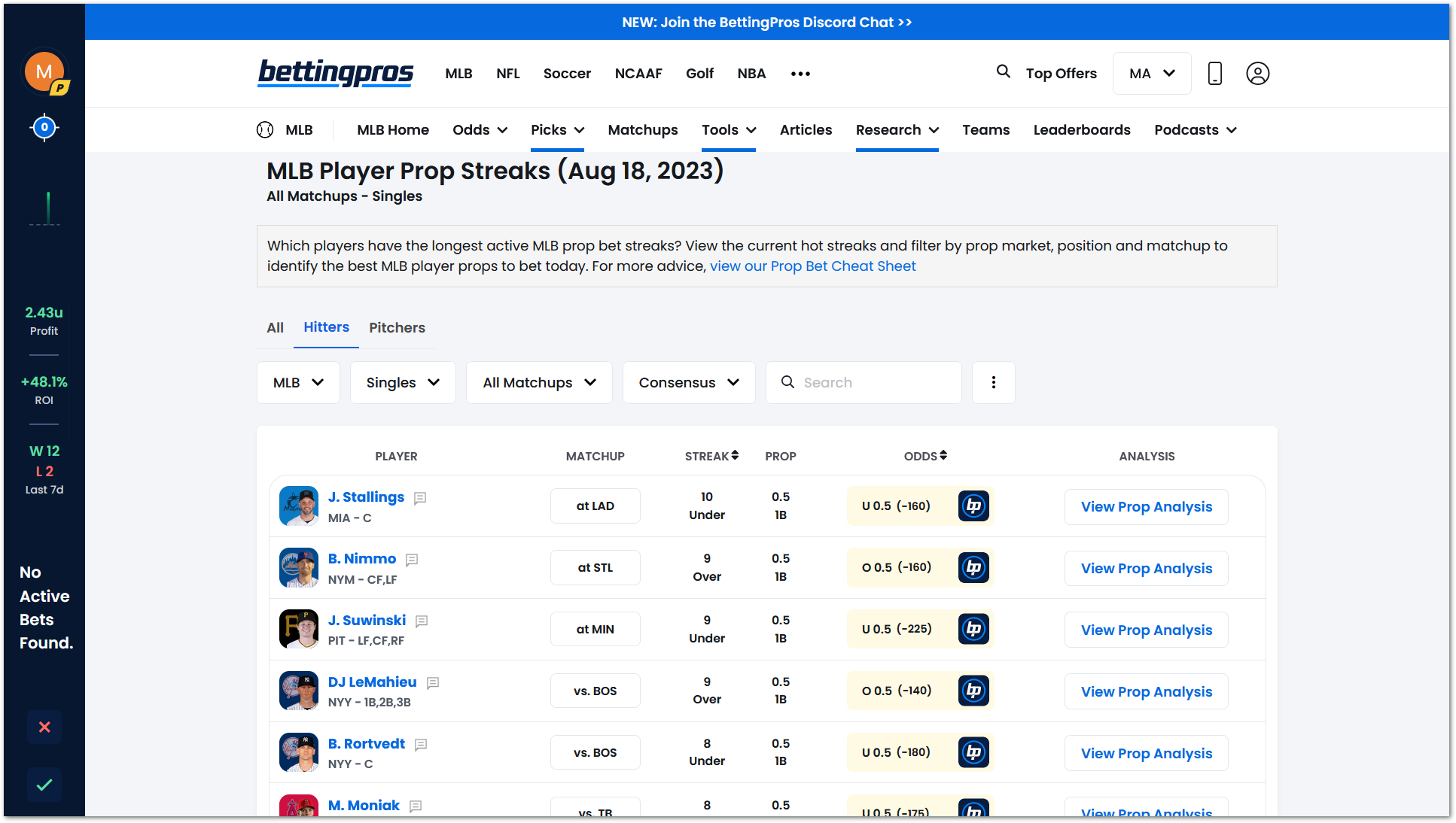 Prop Betting Software: NFL and NBA Player Performances