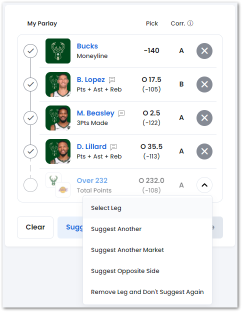 Create Winning NBA Parlays With the Same Game Parlay Tool