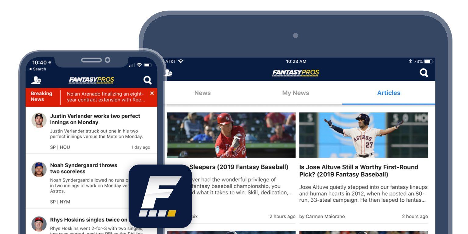 [2/27/2019] Fantasy News & Alerts iOS App Update: iPad Support and More