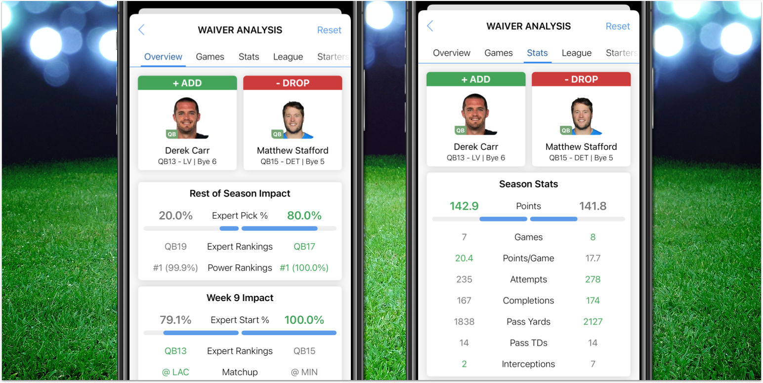 [11/09/2020] My Playbook Mobile: Waiver Assistant 2.0