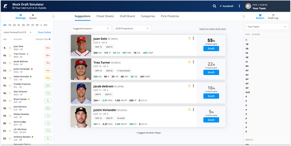 I built a Free version of Fantasypro's Draft Assistant: Website