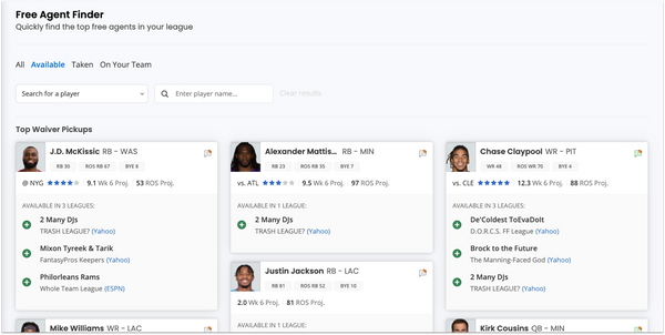 [10/13/2020] Free Agent Finder Update: Improve Your Team, Now in HD