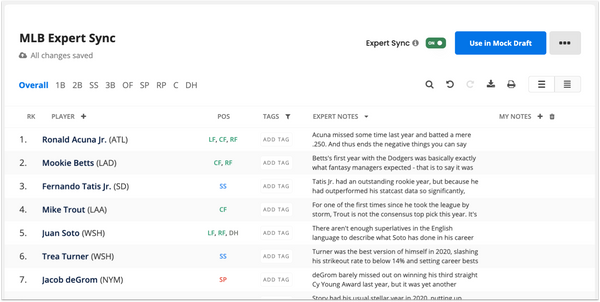 7/15/2020] Dominate your Drafts with Draft Wizard: Fantasy