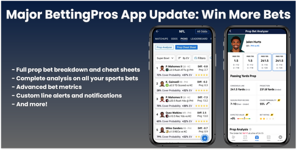 BettingPros App Update: Win More Bets with Updated Analysis and Advanced Bet Metrics