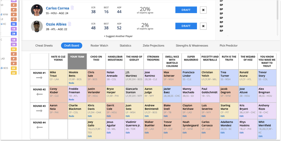 [3/4/2019] Draft Wizard: Improved Simulations, New Multi-User Drafts