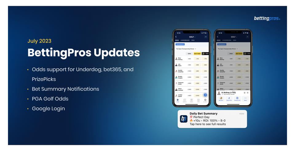 BettingPros July Updates