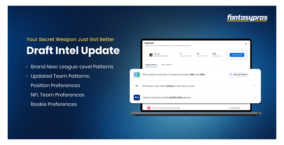 Draft Intel 2023 Update: Your Fantasy Draft's Secret Weapon Just Got Better